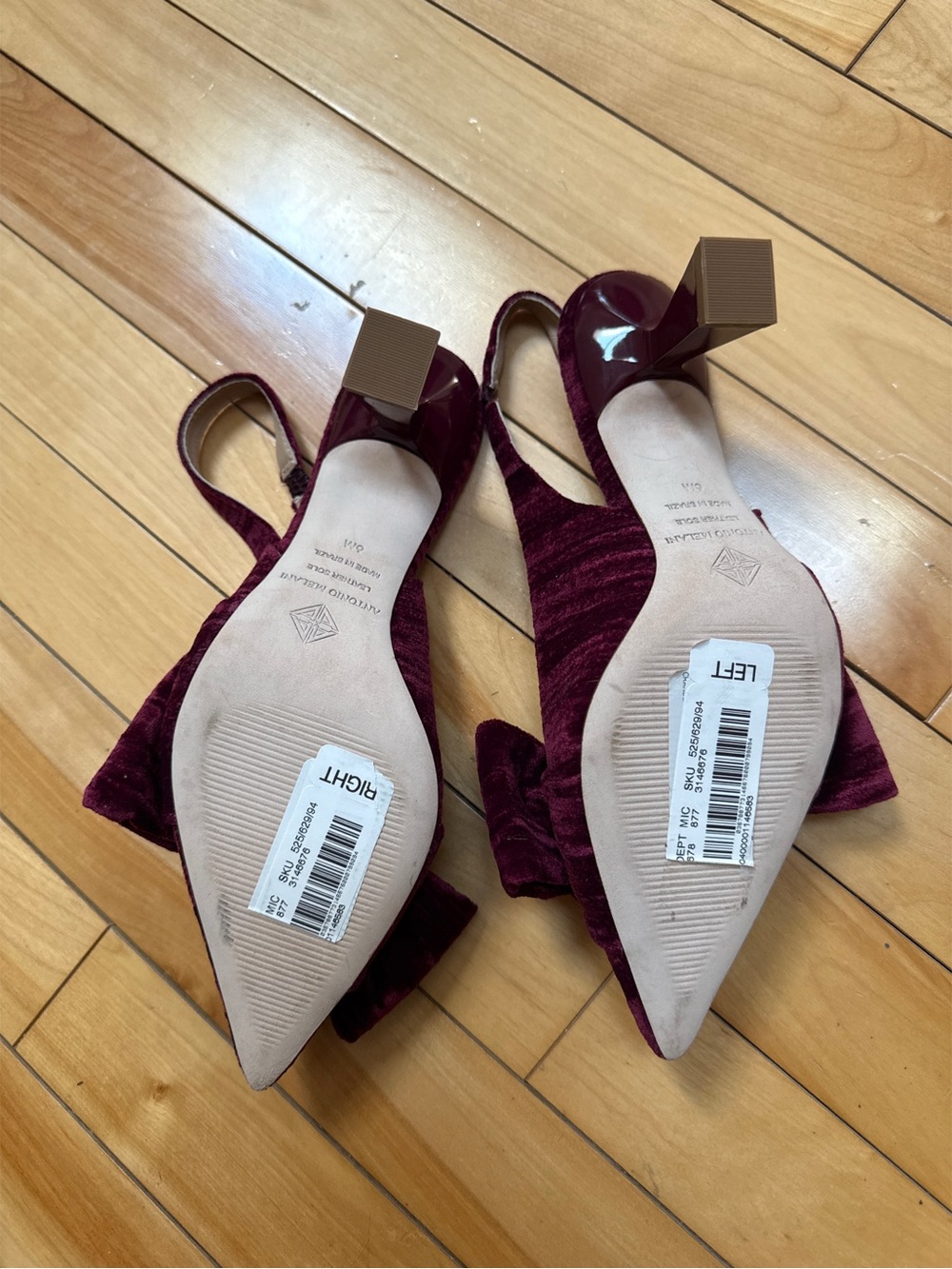 Lenore Velvet Bow Slingback Heels - Picture 6 of 6